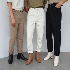 Oak + Fort Cream Denim